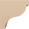 Ekena Millwork 8"W x 16"D x 16"H Classic Garner Rough Cedar Woodgrain TimberThane Corbel, Primed Tan CORUR08X16X16GARRCPR - alternate 6